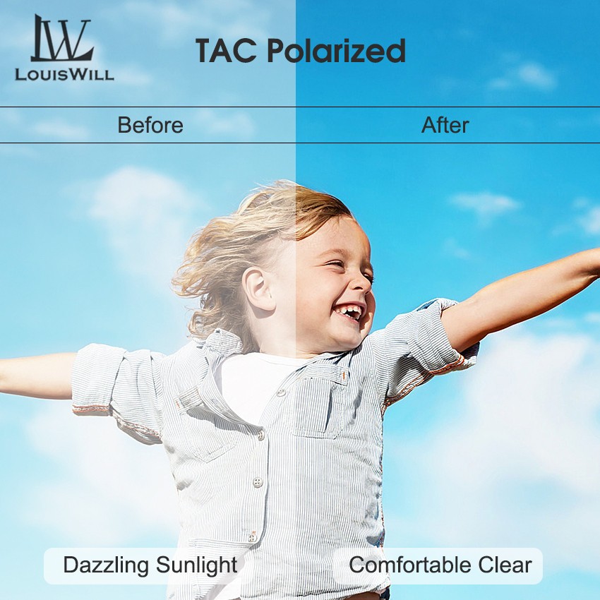 Louiswill Kính Mát Phân Cực Chống Tia uv400 Thời Trang Cho Bé