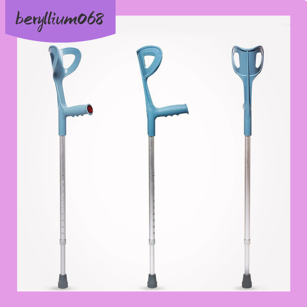 Gậy đi bộ Nạng khuỷu tay Nhôm di động Khả năng chịu tải cao Khuỷu Cẳng - Beryllium068