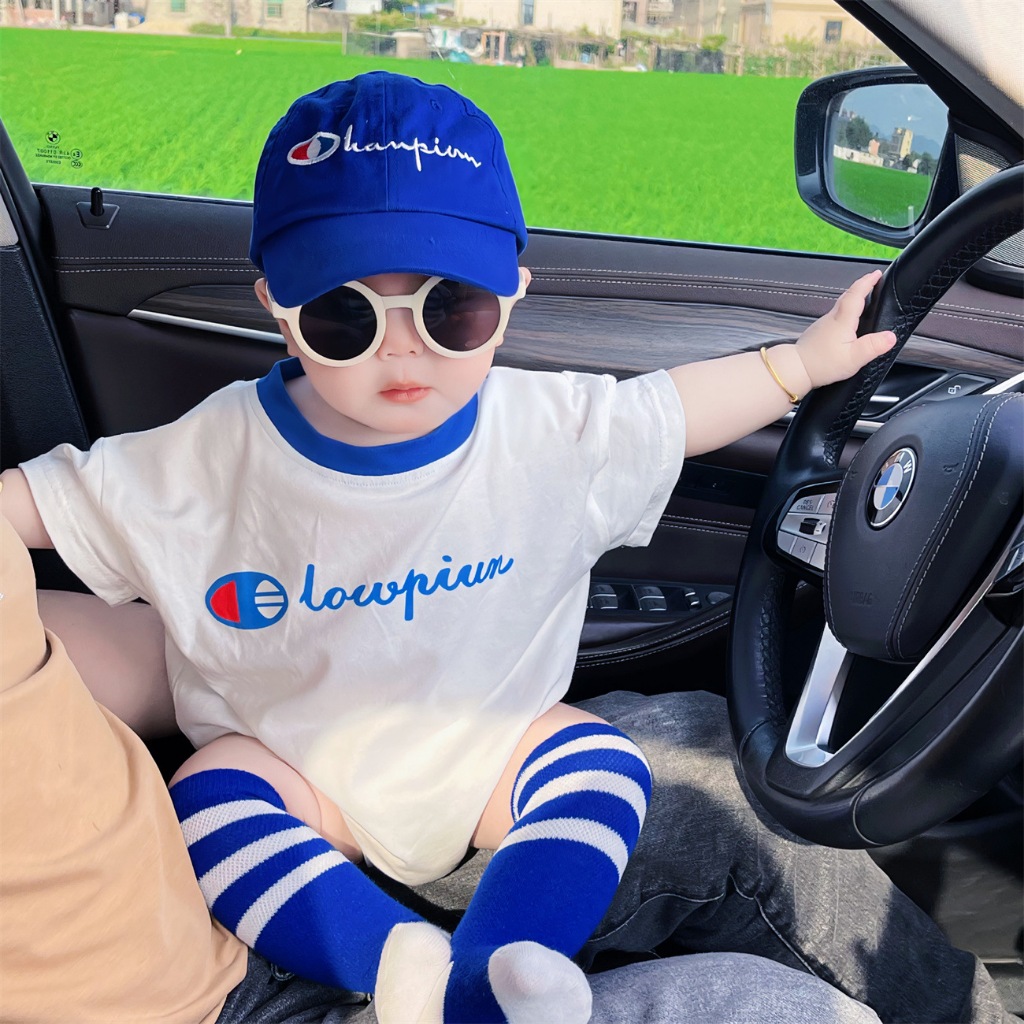 Bộ Áo Liền Quần Bằng Cotton Mềm Mại In Họa Tiết Hoạt Hình Dễ Thương Thời Trang Mùa
