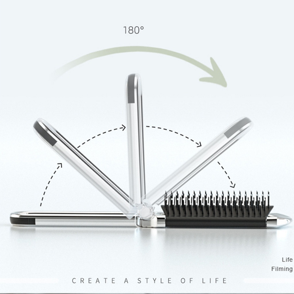 Bộ Lược Chải Tóc Và Gương Mát Xa Da Đầu mini Chuyên Nghiệp Làm Quà Tặng Sinh Nhật / Năm Mới