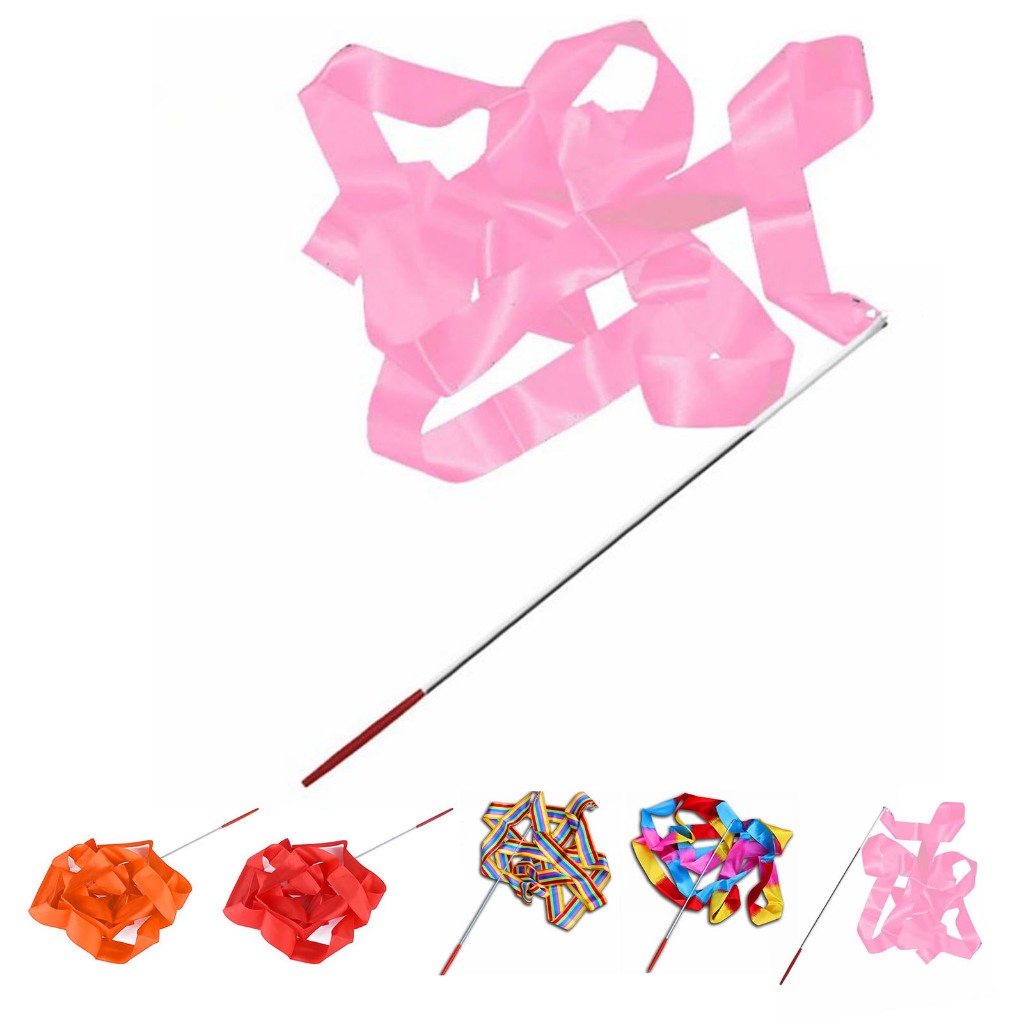 Comfortstyle 4M/13.12ft Ruy Băng Khiêu Vũ Thể Dục Dụng Cụ Truyền Phát Nhảy Múa Dây Đũa Phép Cho Trẻ Em cxmin05.vn