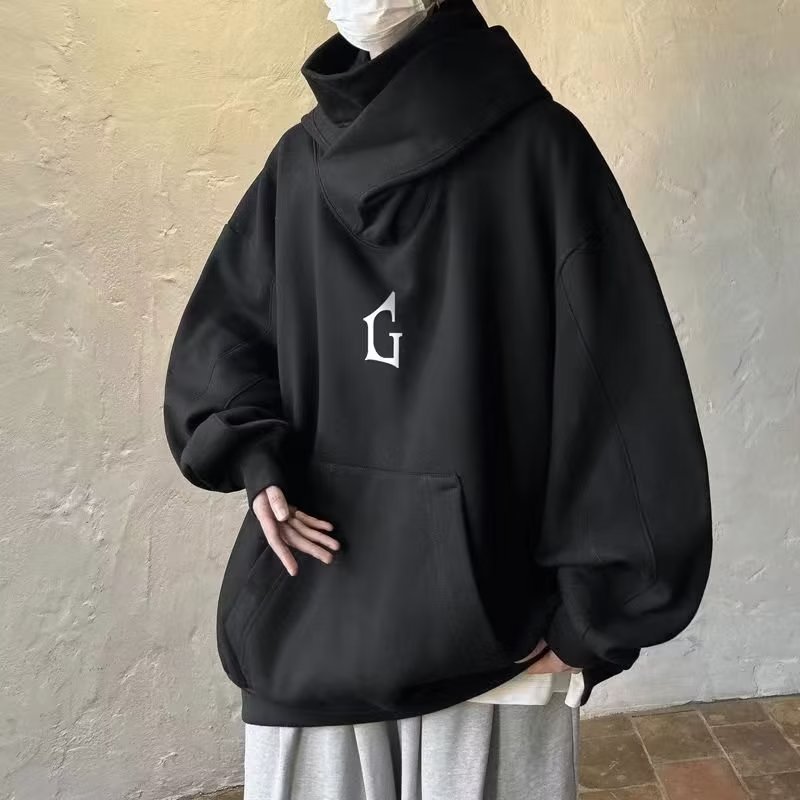 【S-3XL】Áo khoác hoodie nam nữ hoodie basic unisex nỉ from rộng cặp đôi nỉ ngoại cotton form rộng có mũ xám đen dày