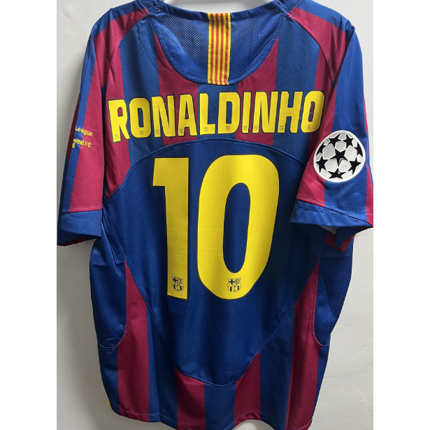 Áo Bóng Đá Chất Lượng Cao Phong Cách vintage 2005-06 barcelona