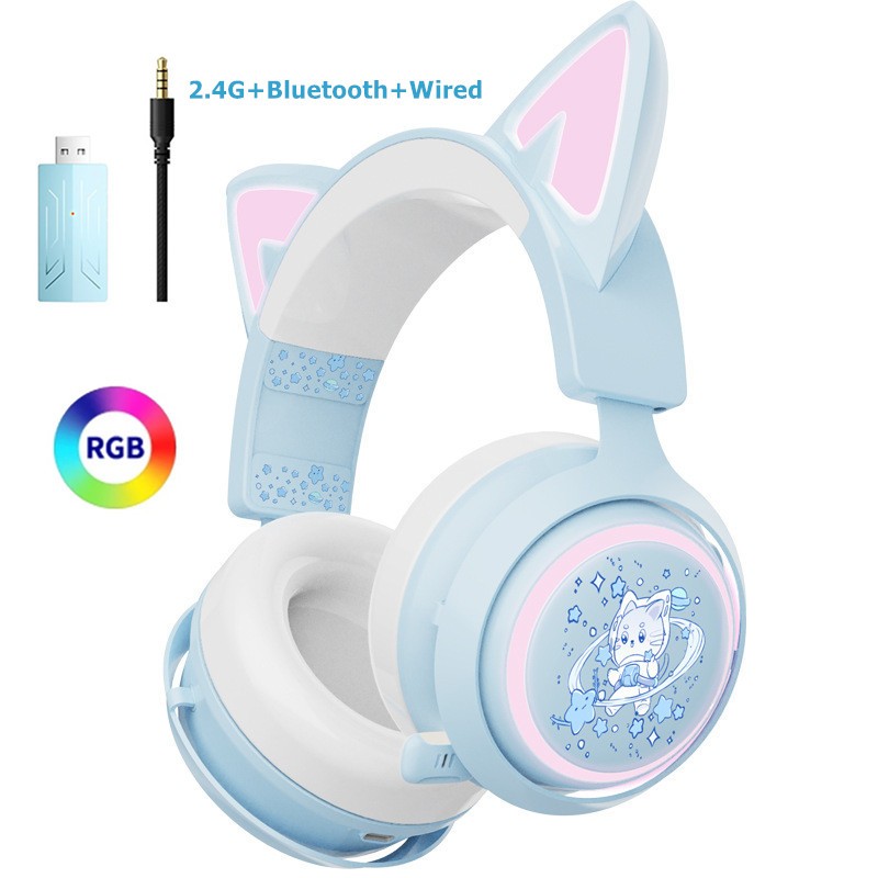 Tai Nghe Chụp Tai somic gs510 rgb 2.4g / bluetooth Không Dây / Dây Cho ps5, ps4 pc Kèm mic 7.1 Điện Thoại