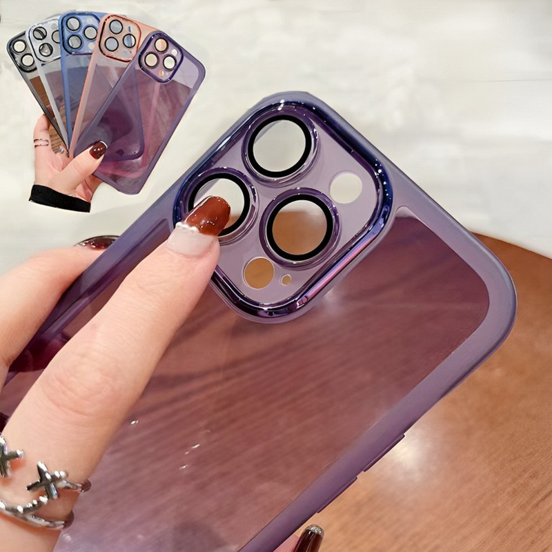 Ốp lưng Clear Samsung Galaxy A05 A05S A04 A04S A04E A03 A02S A03S Core A21S 4G 5G Candy with electroplate lens protector Tpu Fine Hole simple Anti-fall Shockproof Soft Thin Phone Case Cover MY 01