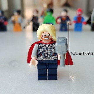 Mini Nhân Vật Người Nhện Minifigures Batman Đồ Chơi Quà Tặng Siêu Nhân Wolverine Thor Hulk Marvel Captain America