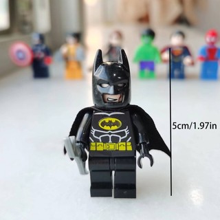 Mini Nhân Vật Người Nhện Minifigures Batman Đồ Chơi Quà Tặng Siêu Nhân Wolverine Thor Hulk Marvel Captain America
