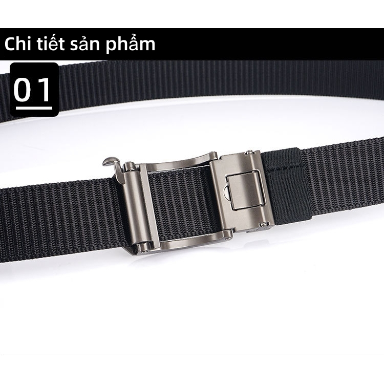 Thắt Lưng Nylon Dày 3.5cm Đa Năng Phong Cách Quân Đội Cho Nam