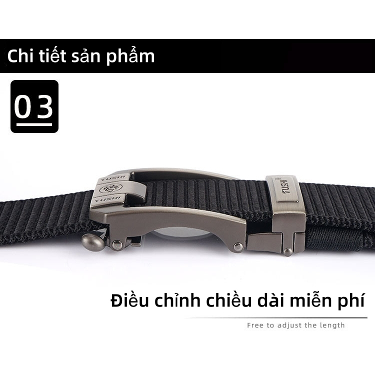 Thắt Lưng Nylon Dày 3.5cm Đa Năng Phong Cách Quân Đội Cho Nam
