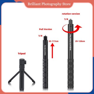  Mới Vô Hình 1,2M Selfie Stick Bullet time Gói Cầm Tay Chân Máy Kim Loại Cho insta360 X4 ONE X3   ONE X2 Camera Hành Động Hợp Kim Nhôm Phụ Kiện 