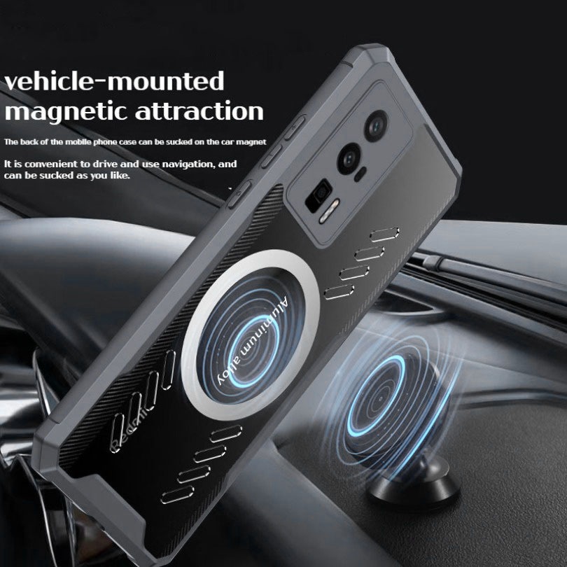 Ốp Điện Thoại Nam Châm Tản Nhiệt Chống Sốc Cho redmi k60 k50 pro redmi k60 k50 ultra k40 k40s k50 gaming k50g