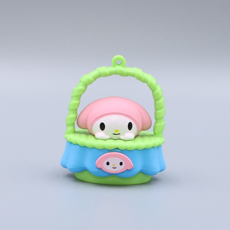 Set 5 Mô Hình Nhân Vật Phim Hoạt Hình sanrio kuromi hello kitty 5.5cm