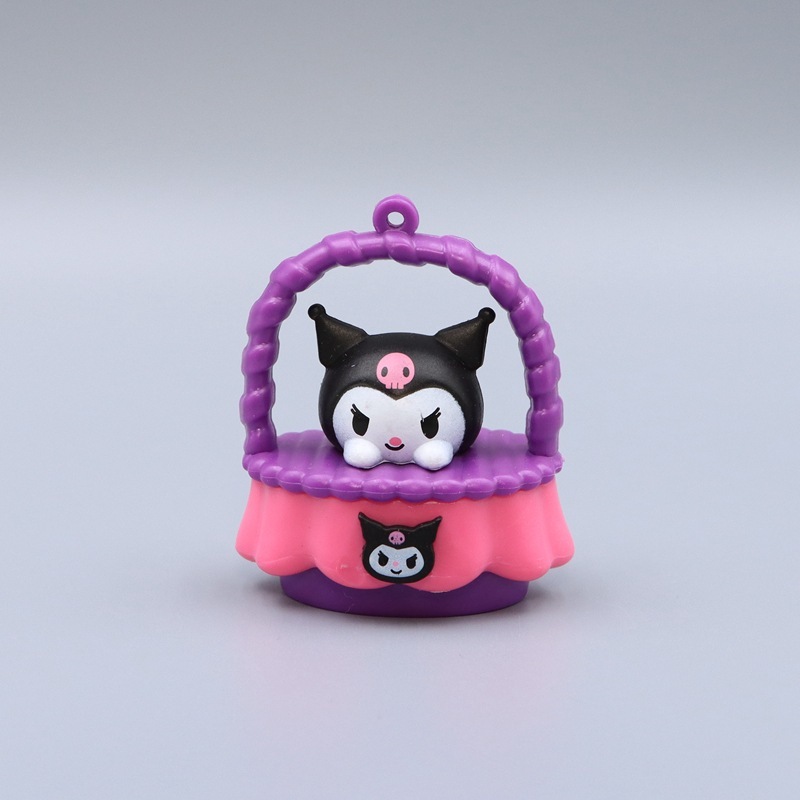 Set 5 Mô Hình Nhân Vật Phim Hoạt Hình sanrio kuromi hello kitty 5.5cm