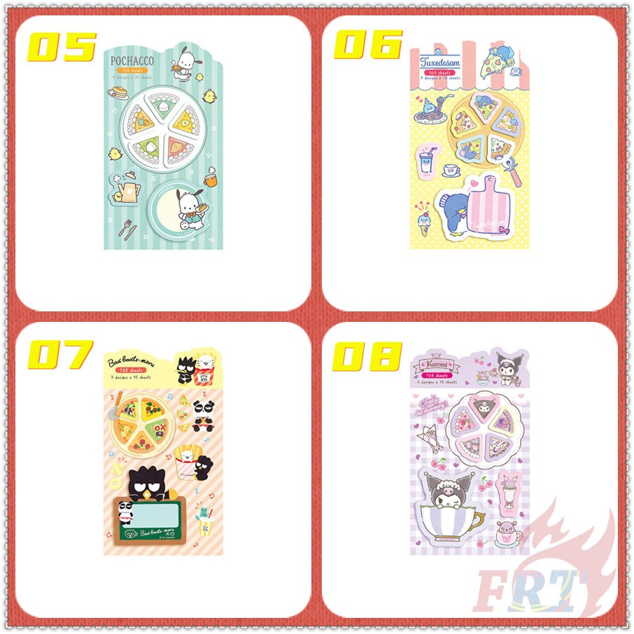 SANRIO ❣️Set 105 Tấm Giấy Ghi Chú Họa Tiết Hello kitty / my melody / cinnamoroll / Pompom❣️Miếng Dán Ghi Nhớ Họa Tiết Hoạt Hình Dễ Thương