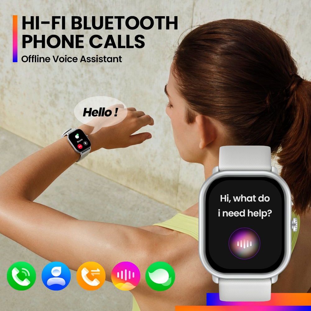 Zeblaze GTS 3 Pro Đồng Hồ Thông Minh ultra-big hd Chống Thấm Nước Màn Hình Led hifi bluetooth hifi Hỗ Trợ Theo Dõi Nhịp Tim Huyết Áp Oxy Cho android ios Điện Thoại