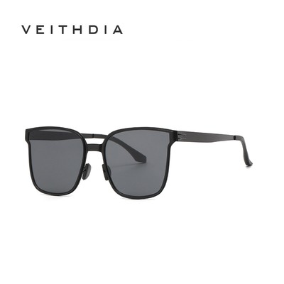 Veithdia Kính Mát Gọng Vuông Lớn Bằng Kim Loại Chống Tia uv Siêu Nhẹ Thời Trang Cho Nam Và Nữ js8579