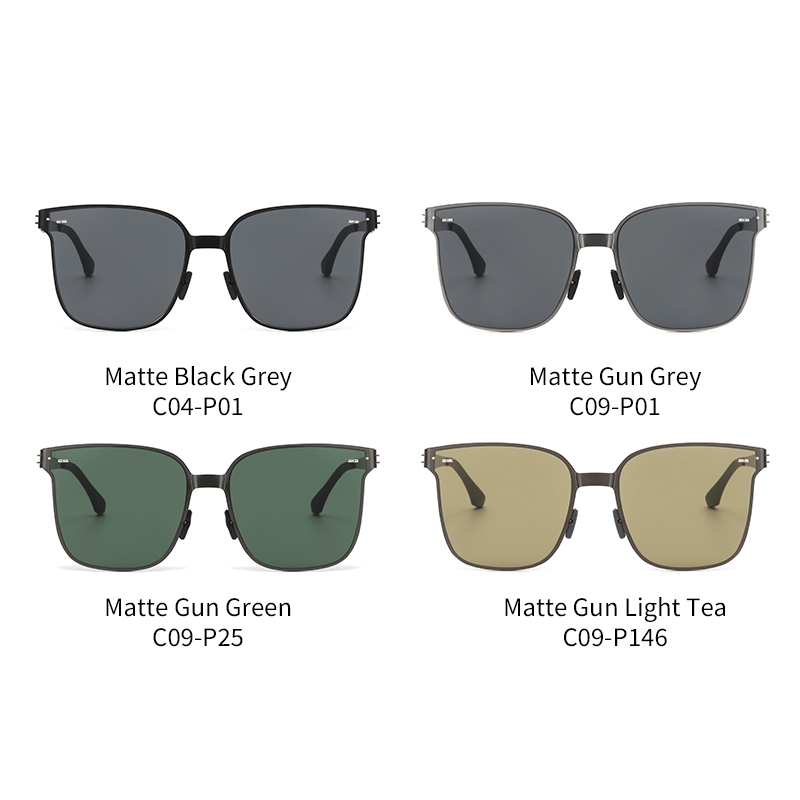 Veithdia Kính Mát Gọng Vuông Kim Loại js8578 Đa Năng Thời Trang Cho Nam Và Nữ