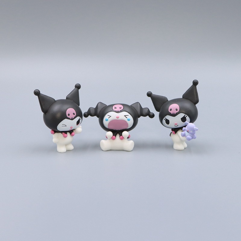 SANRIO Bộ 5 Mô Hình Nhân Vật Phim Hoạt Hình my melody kuromi little devil Bằng pvc