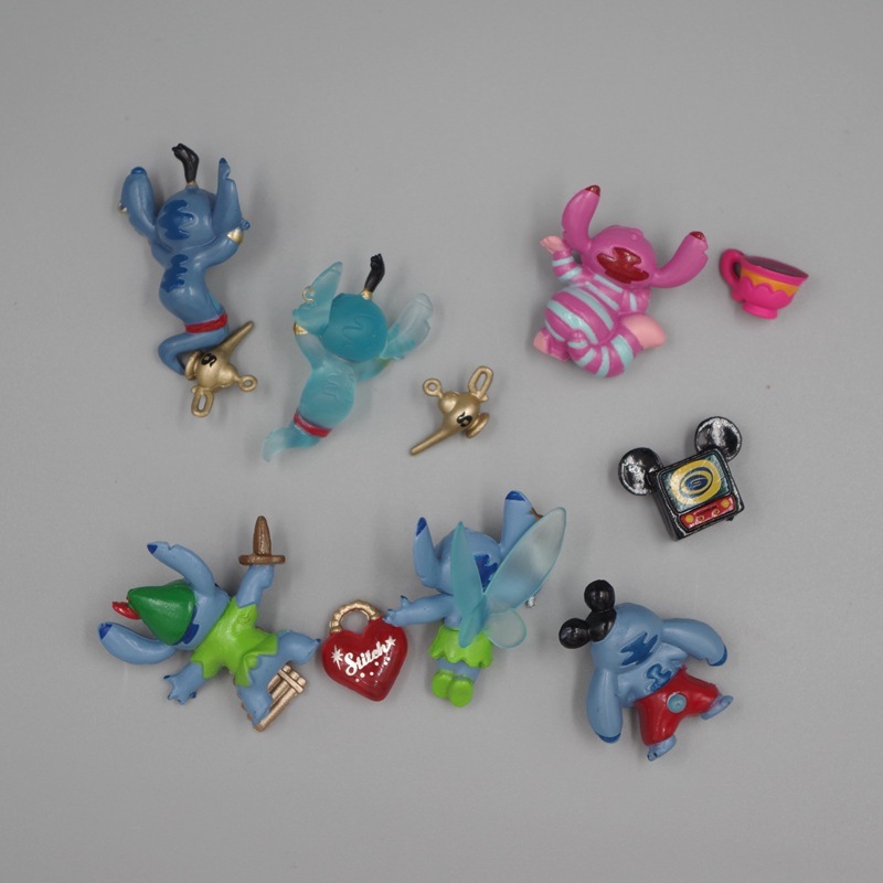 Set 6 Mô Hình Nhân Vật Phim Hoạt Hình lilo & stitch 2-4cm