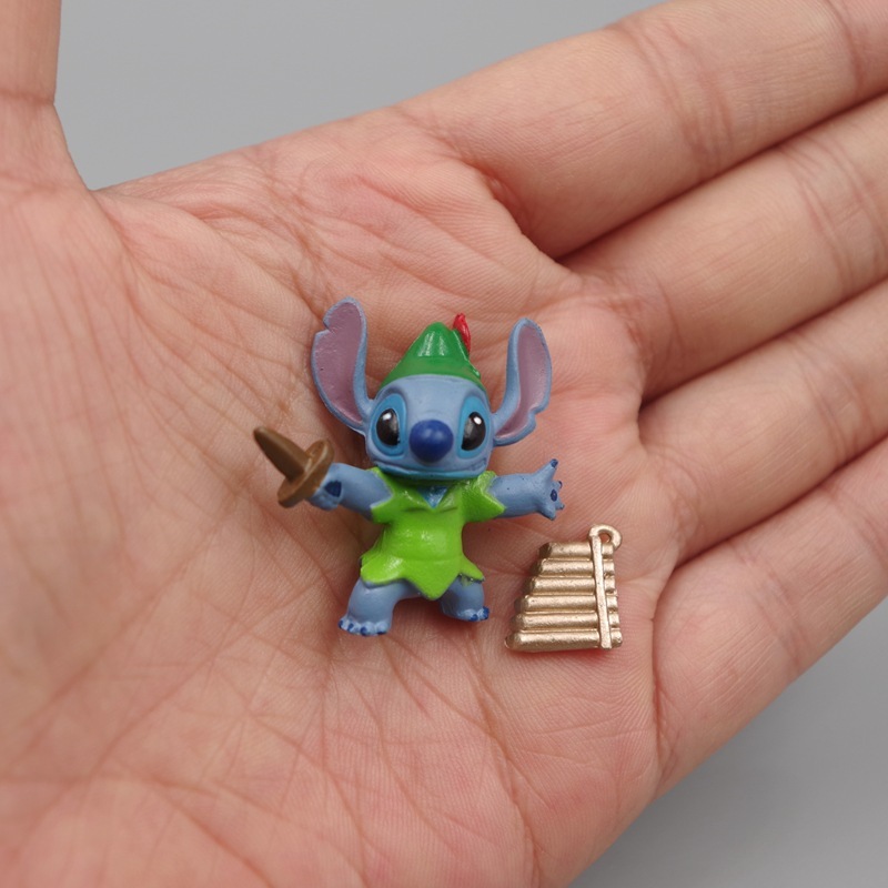 Set 6 Mô Hình Nhân Vật Phim Hoạt Hình lilo & stitch 2-4cm