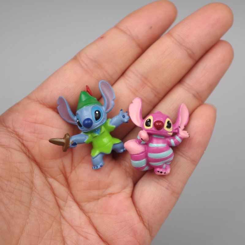 Set 6 Mô Hình Nhân Vật Phim Hoạt Hình lilo & stitch 2-4cm