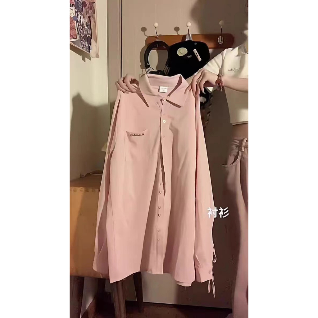 Bộ Áo Sơ Mi + Chân Váy Xếp Ly Phong Cách Thời Trang Mới 2023#0830#