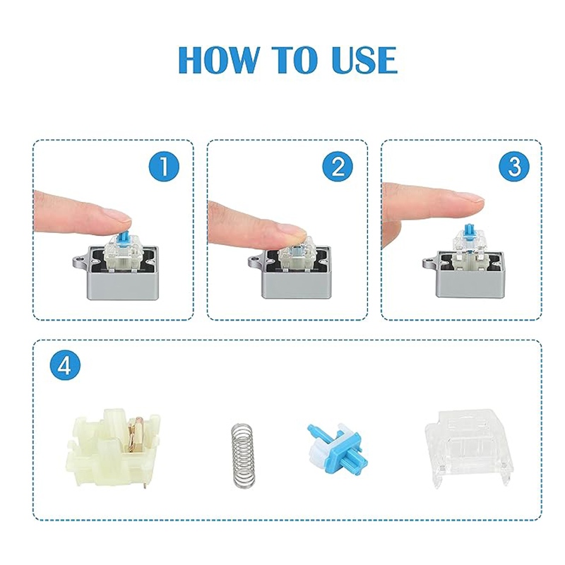 Công Tắc Mở Bàn Phím Bằng Nhôm Cho cherry mx gateron kailh box outemu akko Và panda