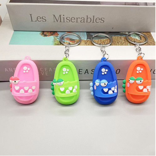 Dễ Thương Móc Khóa Hình Dép Xỏ Ngón Đáng Yêu