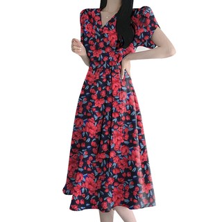 Zanzea Đầm Nữ Cổ Chữ V Họa Tiết Hoa Thời Trang Quyến Rũ