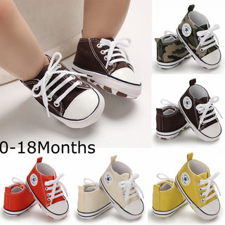 Đôi giày mềm thiết kế cho bé sơ sinh tập đi 0-18TH