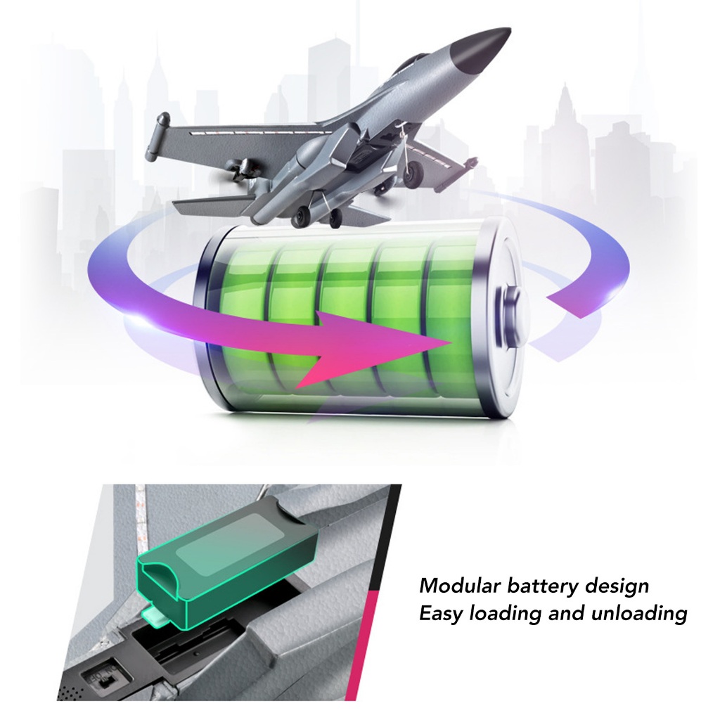 Máy Bay Điều Khiển Từ Xa Có Đèn led Cho Trẻ Em (camouf