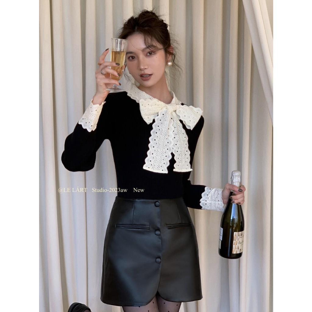 QADCOL Áo sweater Thiết Kế Mới Thời Trang Mùa Đông Theo Phong Cách Hàn Quốc