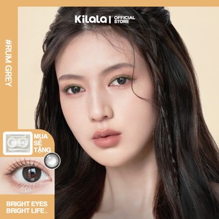 Kính áp tròng Kilala màu xám Rum Grey lens cận 6 tháng DIA 14.2mm có độ (0-8) 1 cặp
