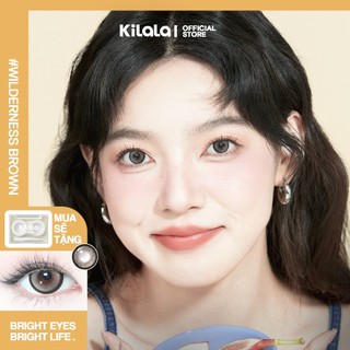 Kính áp tròng Kilala màu nâu Wilderness Brown lens cận 6 tháng DIA 14.5mm có độ (0-8) 1 cặp