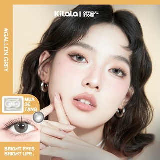 Kính áp tròng Kilala màu xám Gallon Grey lens cận 6 tháng DIA 14.5mm có độ (0-8) 1 cặp