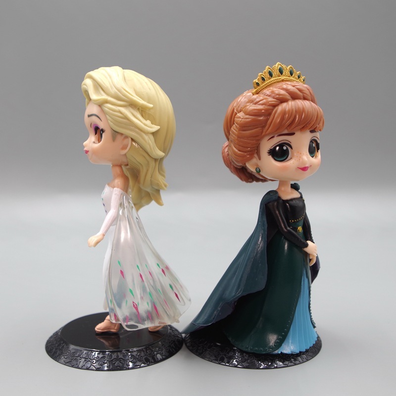 DISNEY 1 Mô Hình Công Chúa elsa anna 15.5cm Trang Trí Bánh Kem