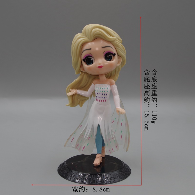 DISNEY 1 Mô Hình Công Chúa elsa anna 15.5cm Trang Trí Bánh Kem