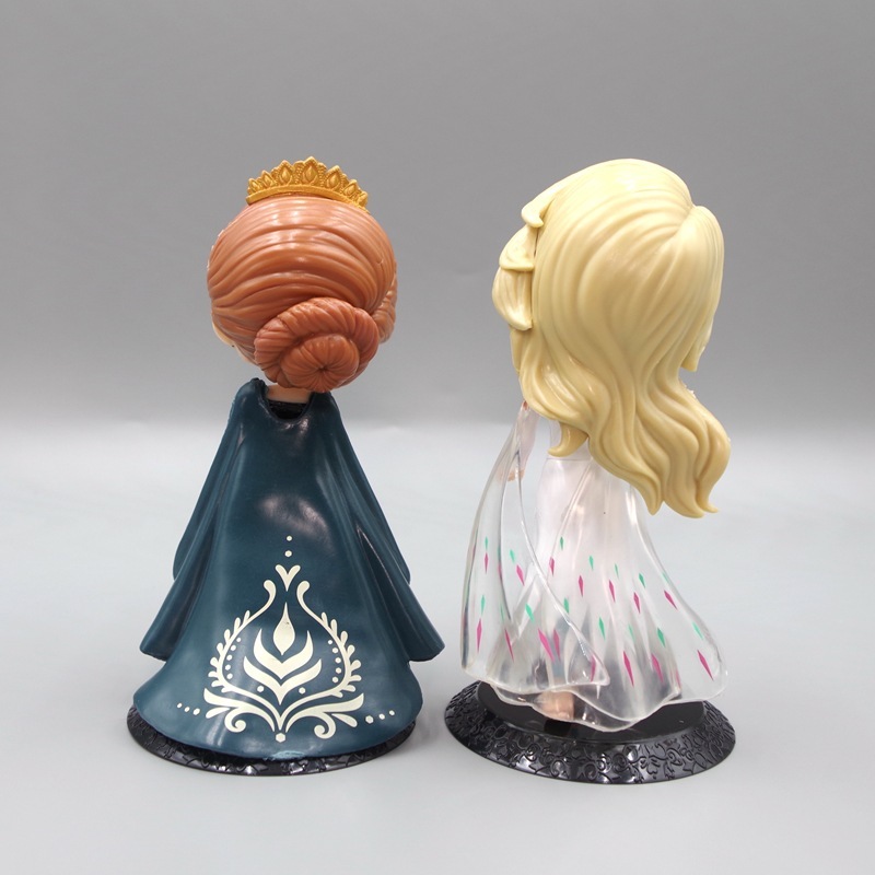 DISNEY 1 Mô Hình Công Chúa elsa anna 15.5cm Trang Trí Bánh Kem