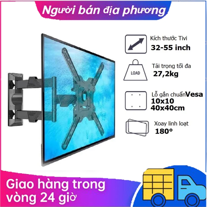Giá Khung treo tivi 32 - 55 inch - Xoay đa năng, Tải trọng tối đa 27Kg - Hàng chính hãng X400