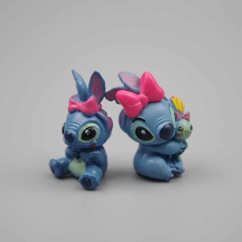 1 Mô Hình Nhân Vật Phim Hoạt Hình lilo & stitch 2.3cm Bằng pvc