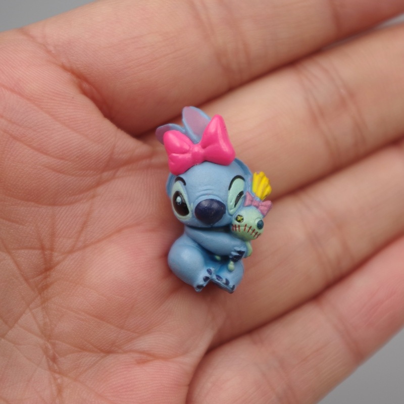 1 Mô Hình Nhân Vật Phim Hoạt Hình lilo & stitch 2.3cm Bằng pvc