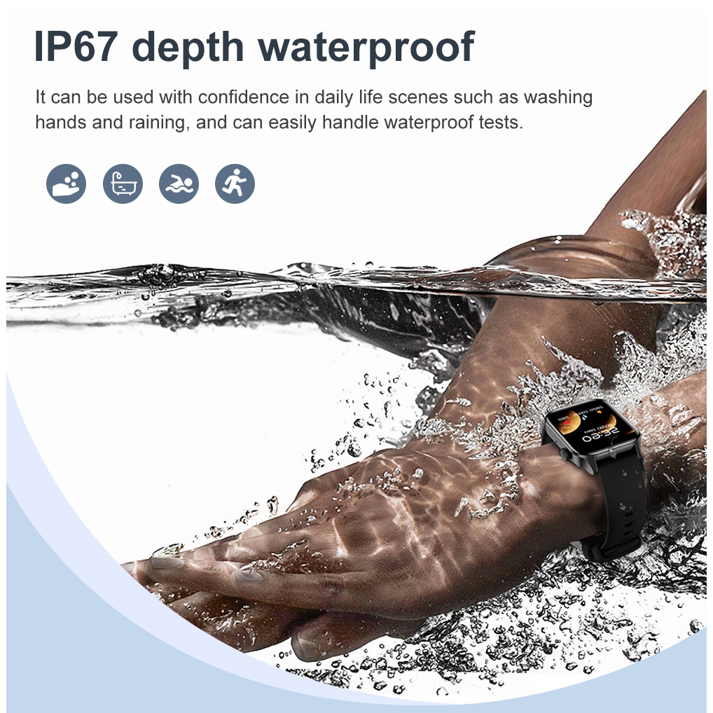 Đồng Hồ Thông Minh Chống Thấm Nước Màn Hình Cảm Ứng Cho Nam Nữ