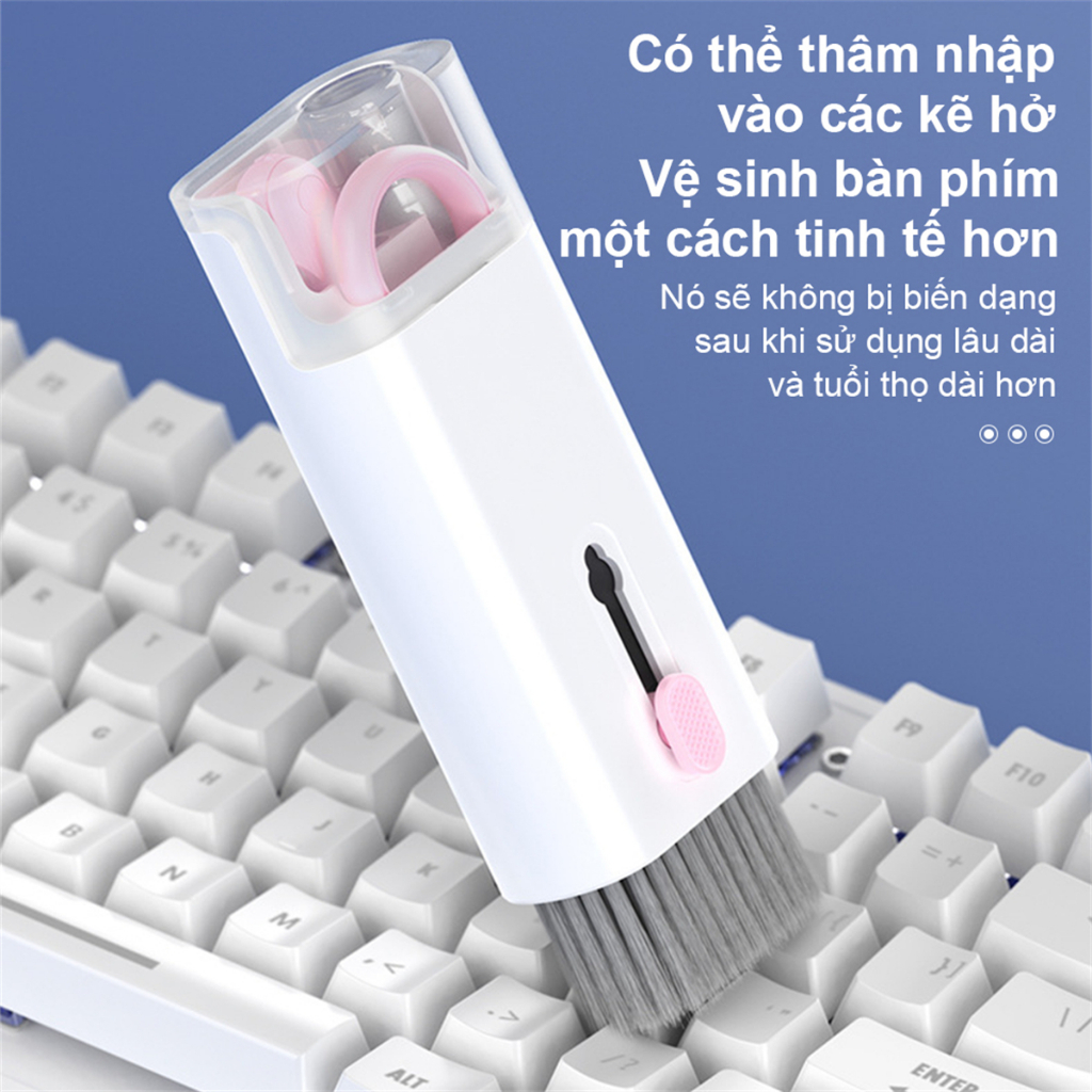 Swokii bộ dụng cụ vệ sinh laptop, bộ vệ sinh laptop 7 trong 1, Thích hợp cho máy tính/bàn phím/điện thoại di động/tai nghe, v.v.