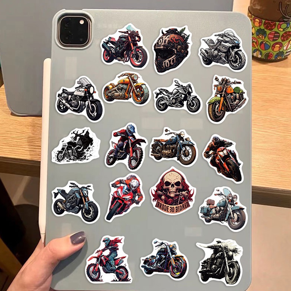 1 / 50 Miếng Dán JDM Chống Nước Trang Trí Xe Đạp, Ván Trượt, Xe Máy