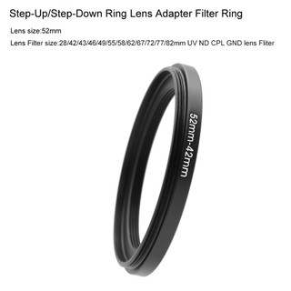 52-28 / 42 / 43 / 46 / 49 / 55 / 58 / 62 / 67 / 72 / 77 / 82mm step-up / step-down ring lens adapter vòng lọc cho ống kính 52mm đến uv nd cpl gnd bộ lọc ống kính