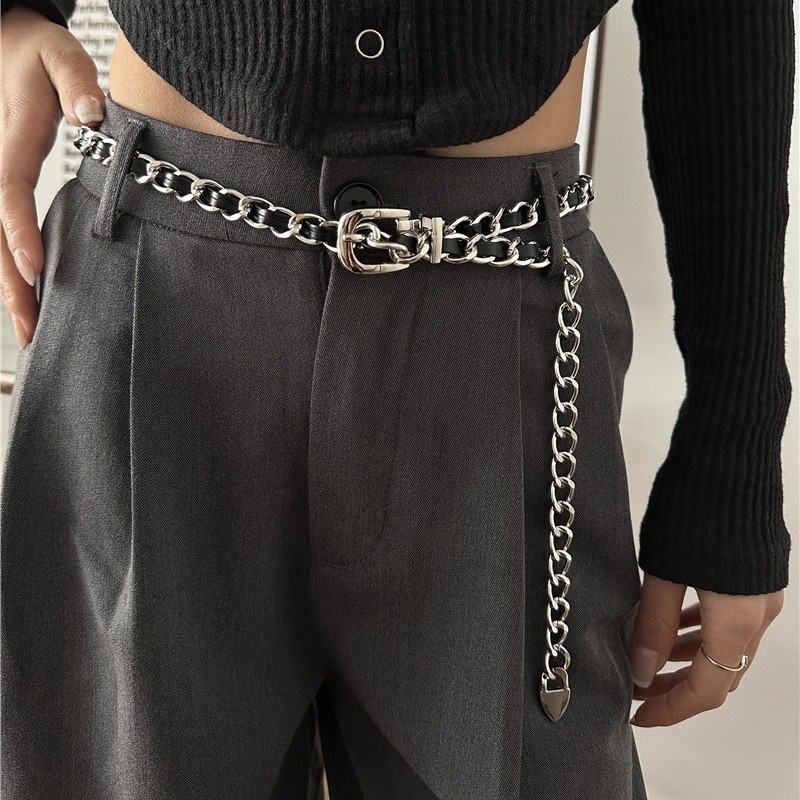 Thắt lưng kiểu dây xích phong cách hiphop cá tính