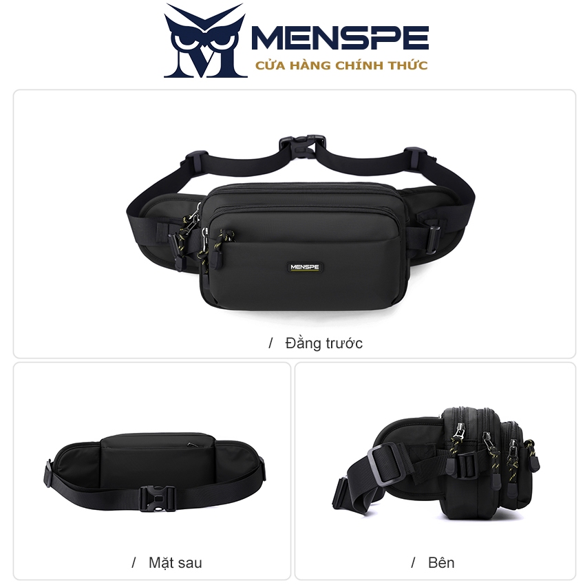 Túi đeo chéo ngực MENSPE chống thấm nước phong cách đường phố cá tính cho nam
