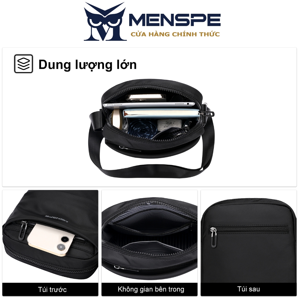 Túi đeo chéo MENSPE chống nước thời trang dành cho nam