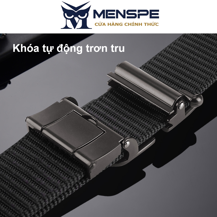 Thắt lưng nylon MENSPE khóa cài tháo lắp nhanh phong cách quân đội cho nam