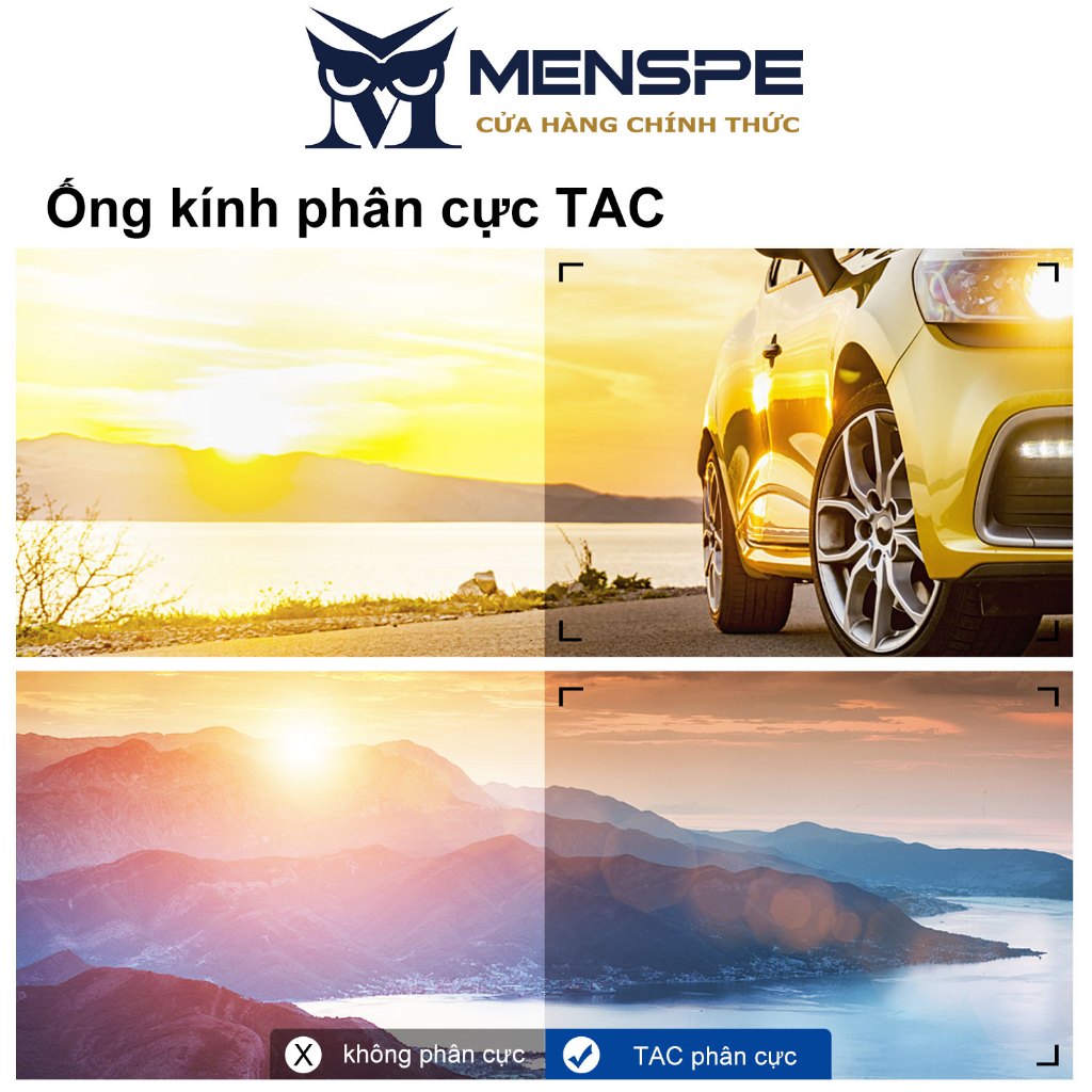 Kính mát phân cực MENSPE chống tia uv400 cho nam